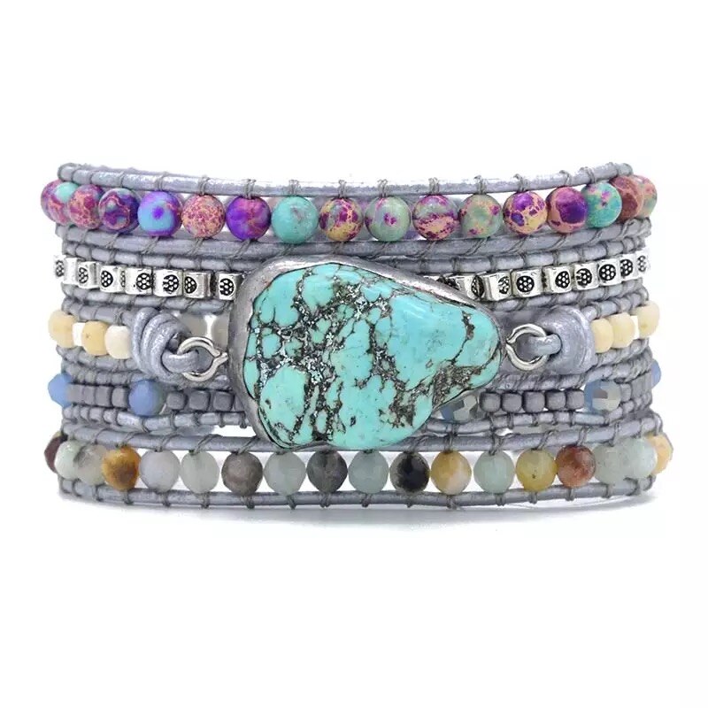Healing Turquoise Protection Wrap Bracelet