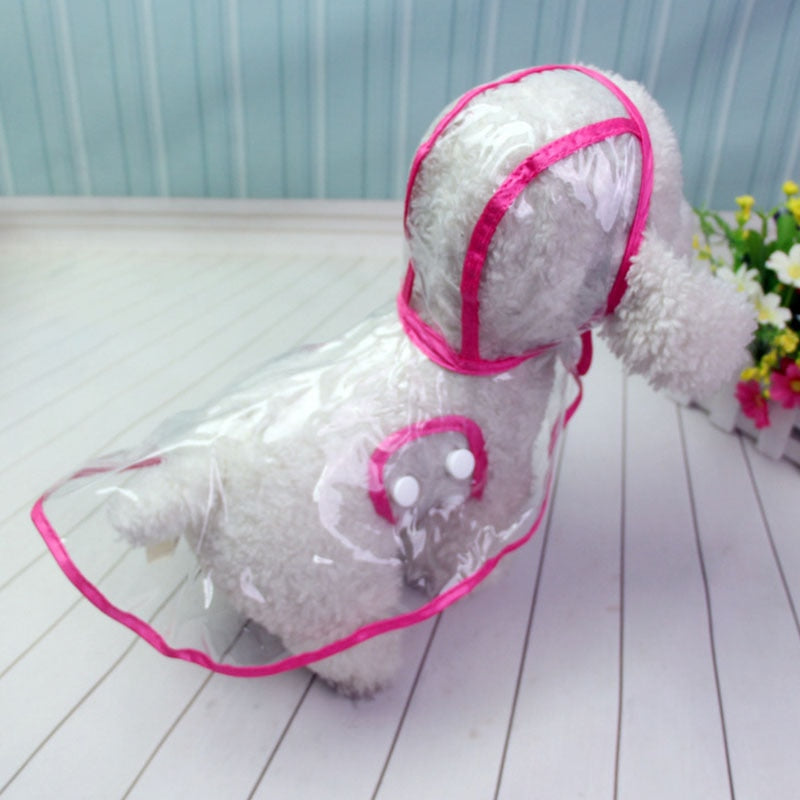 Dog Waterproof Transparent Raincoat
