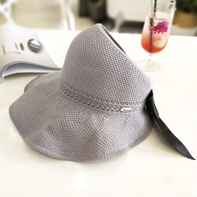 Summer ponytail hat