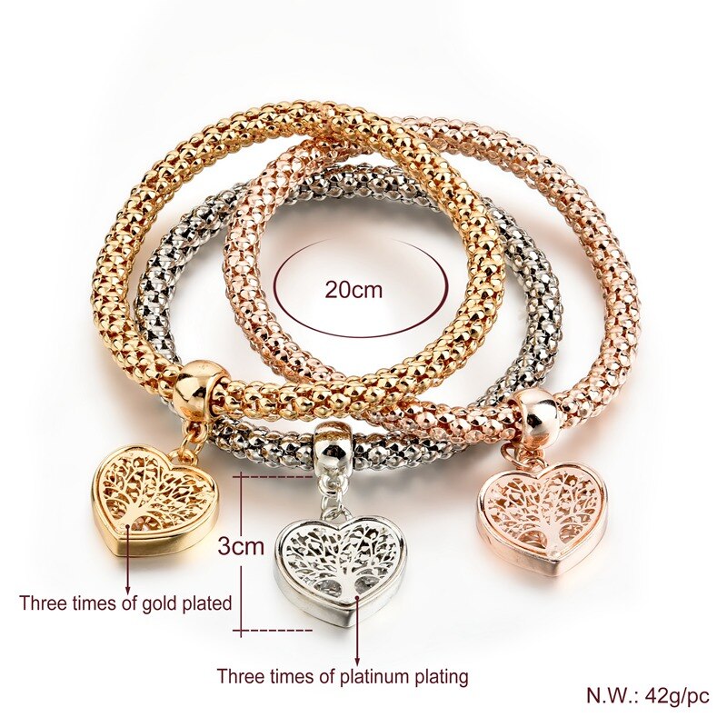 Tree of Life Bracelet (heart shape)