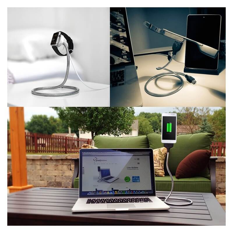 Versatile phone stand charging cable