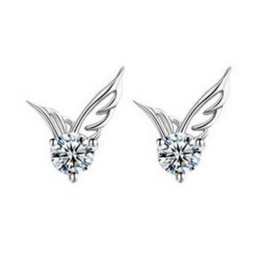 Angel Wings Silver Plated Earrings