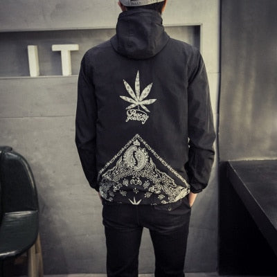 Hooded Windbreaker Jacket