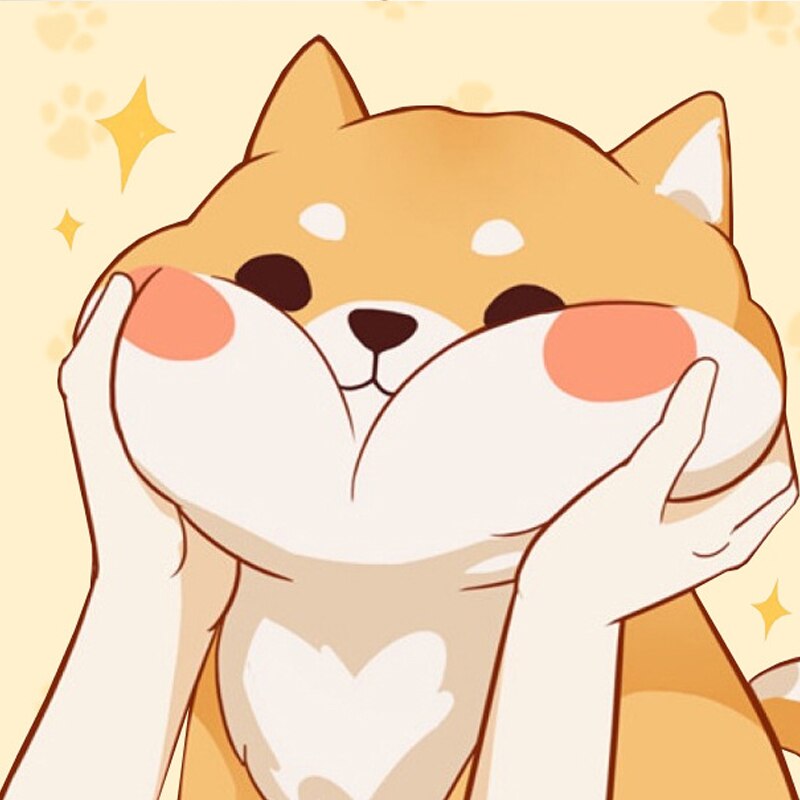 Shiba Inu-hund tegneseriehettegenser