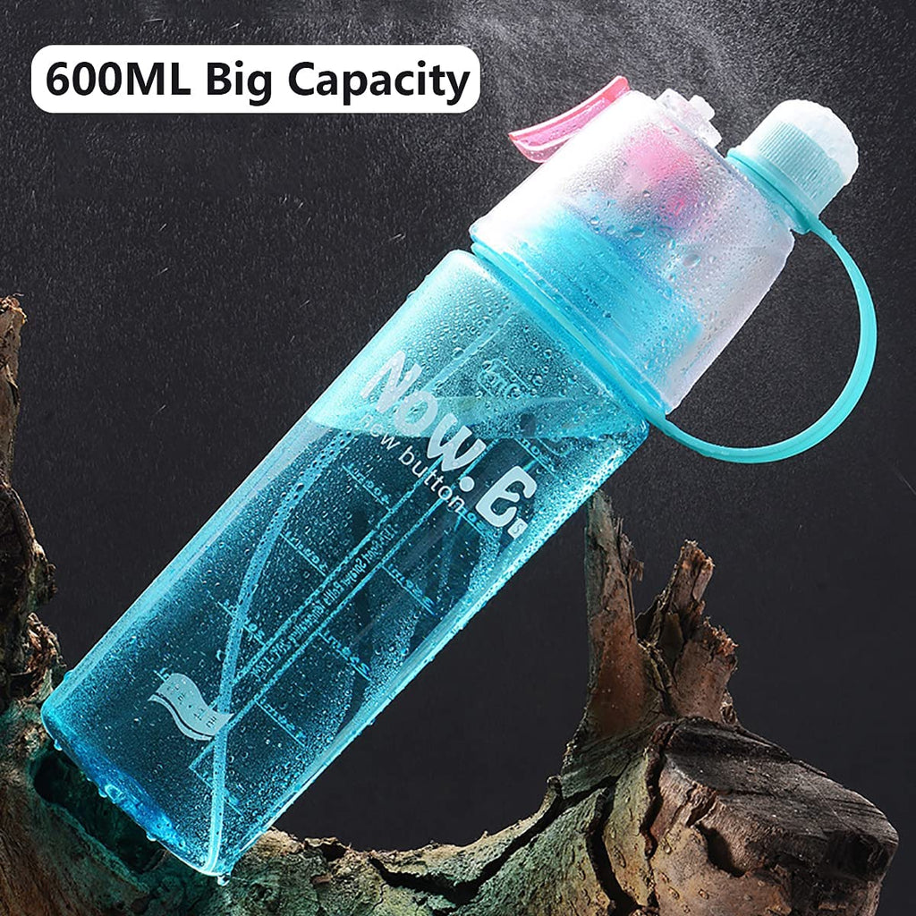 Water bottle with atomizer