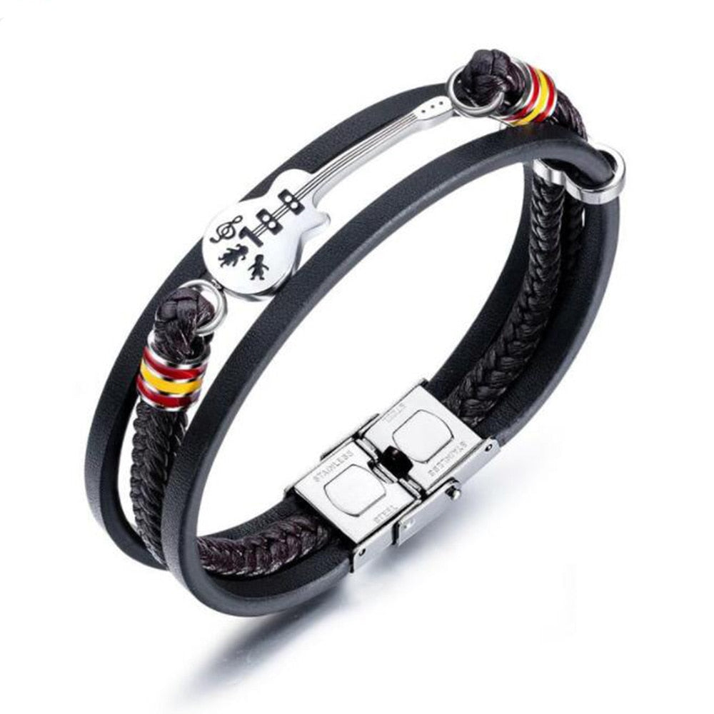 Limited Edition Guitar Leather Bracelet