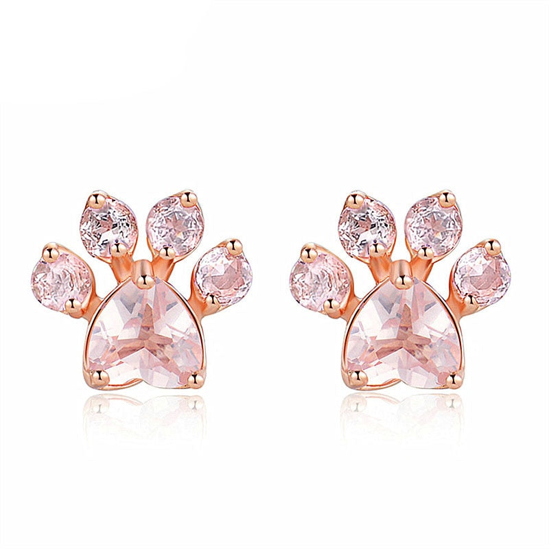 Cat Paw Stud Earrings