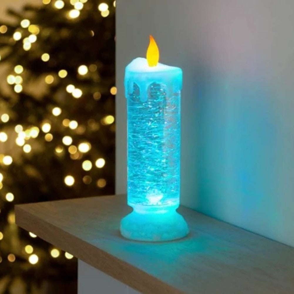 Fargeskiftende LED-vannlys med glitter