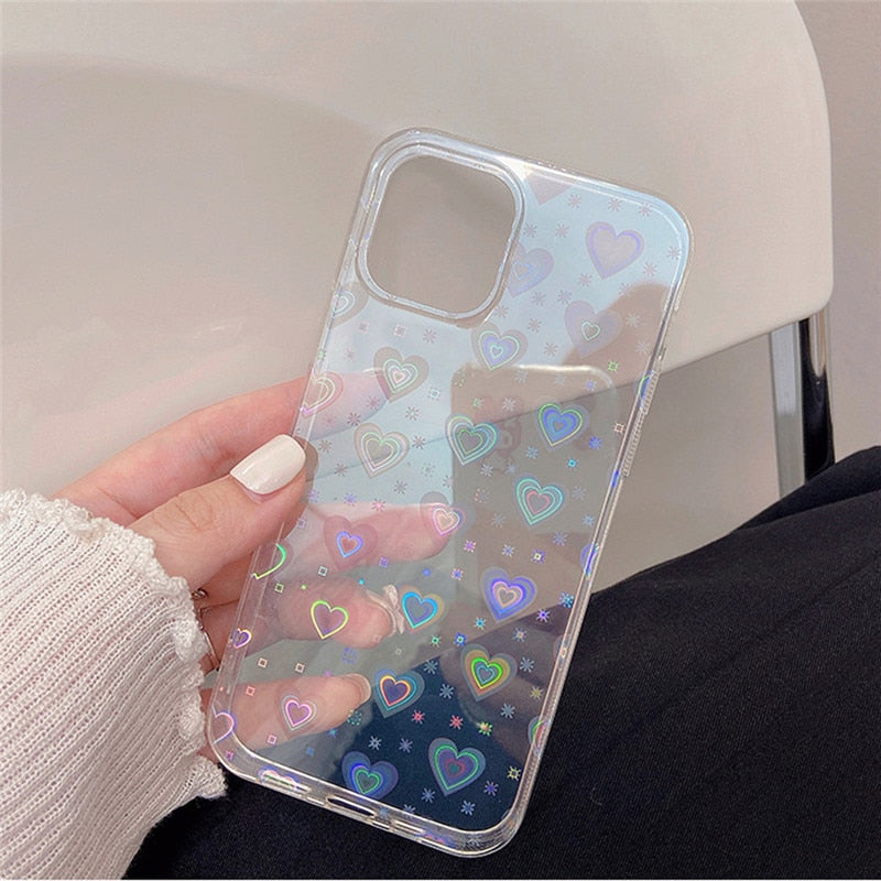 Holographic Heart Case