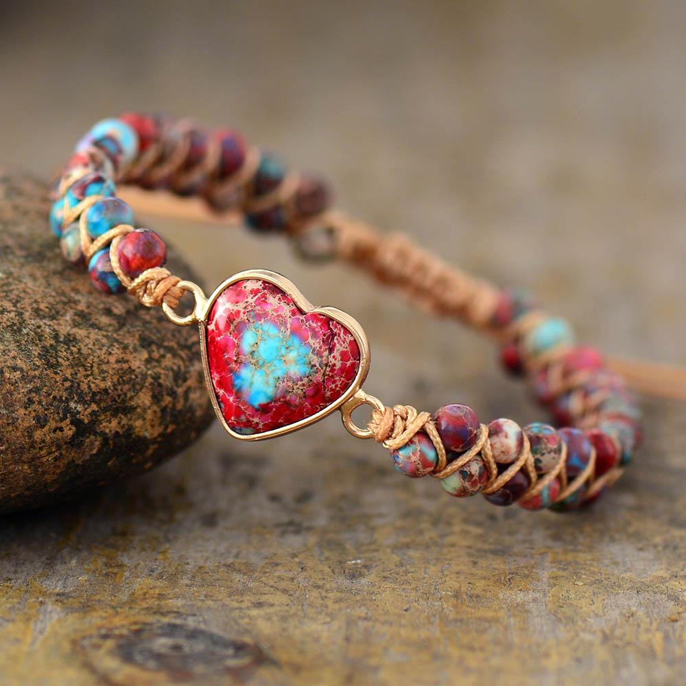 Passion Heart Braided Bracelet