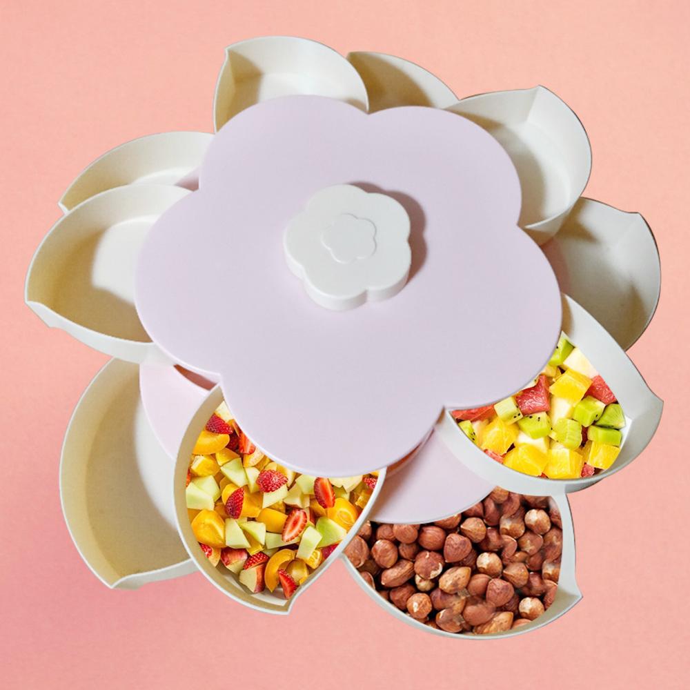Roterende snacksfat