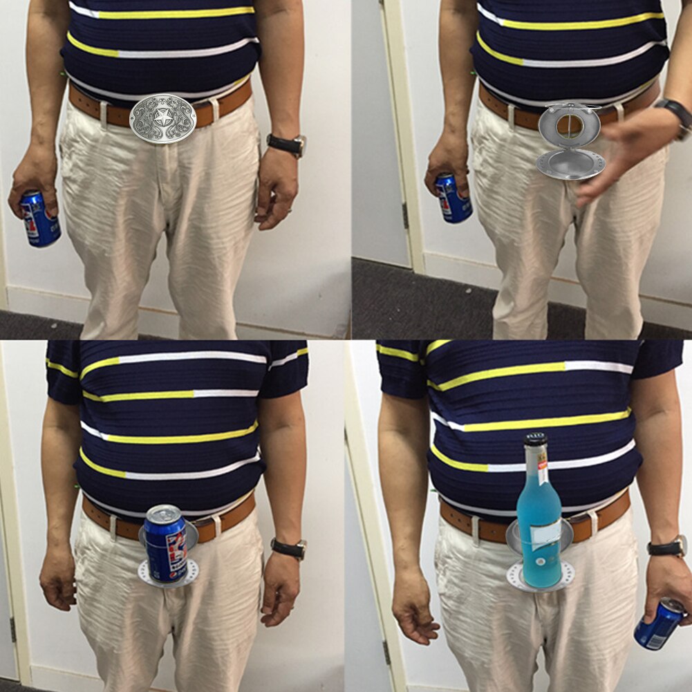 Belt buckle Beer holder