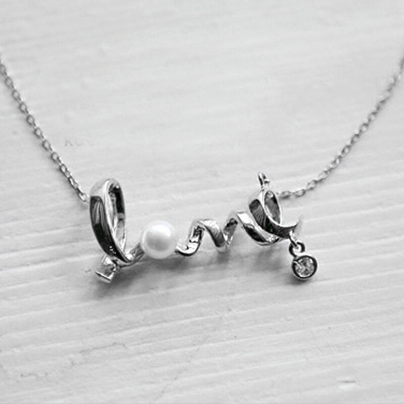 LOVE Pearl Necklace