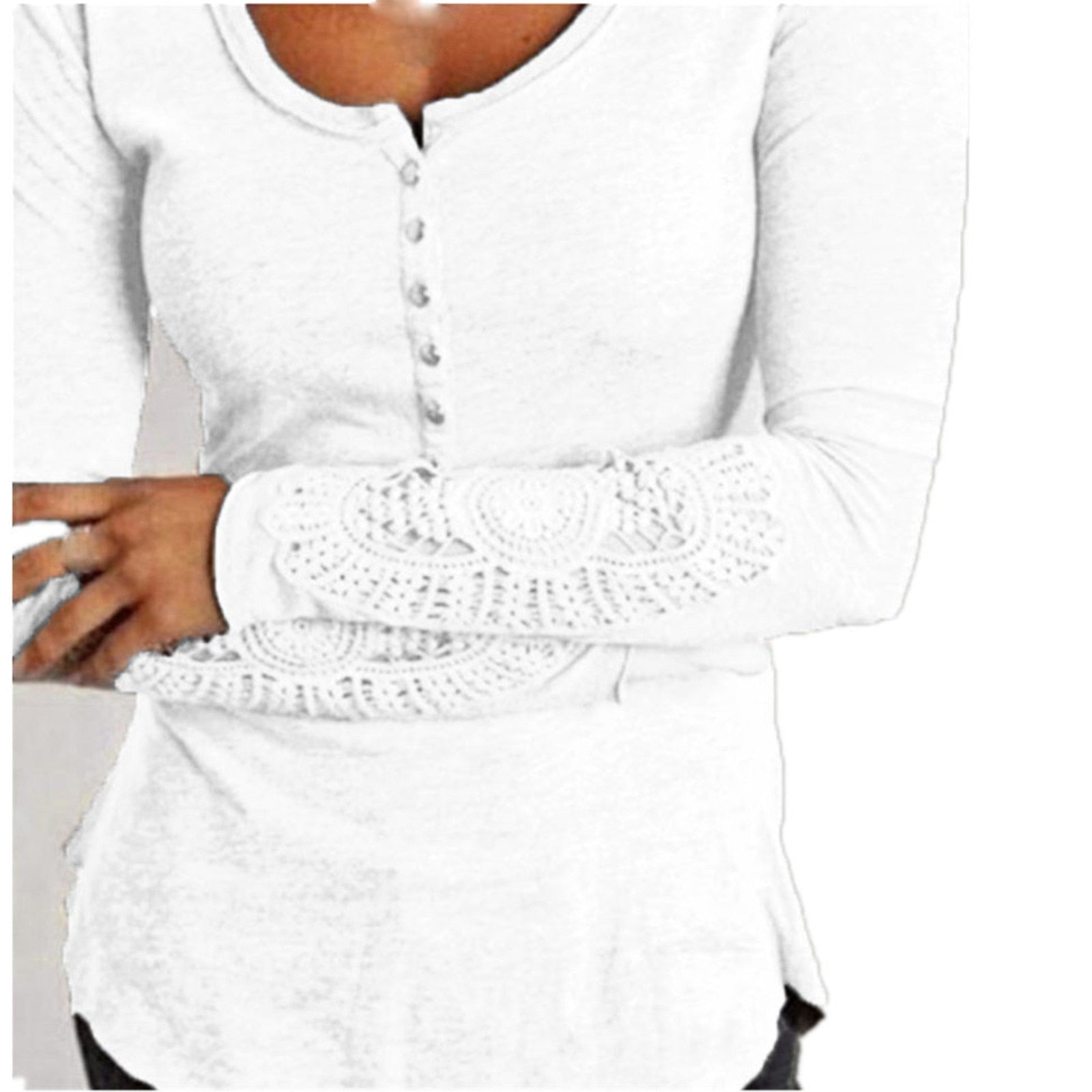 Lace Shirt Long Sleeve