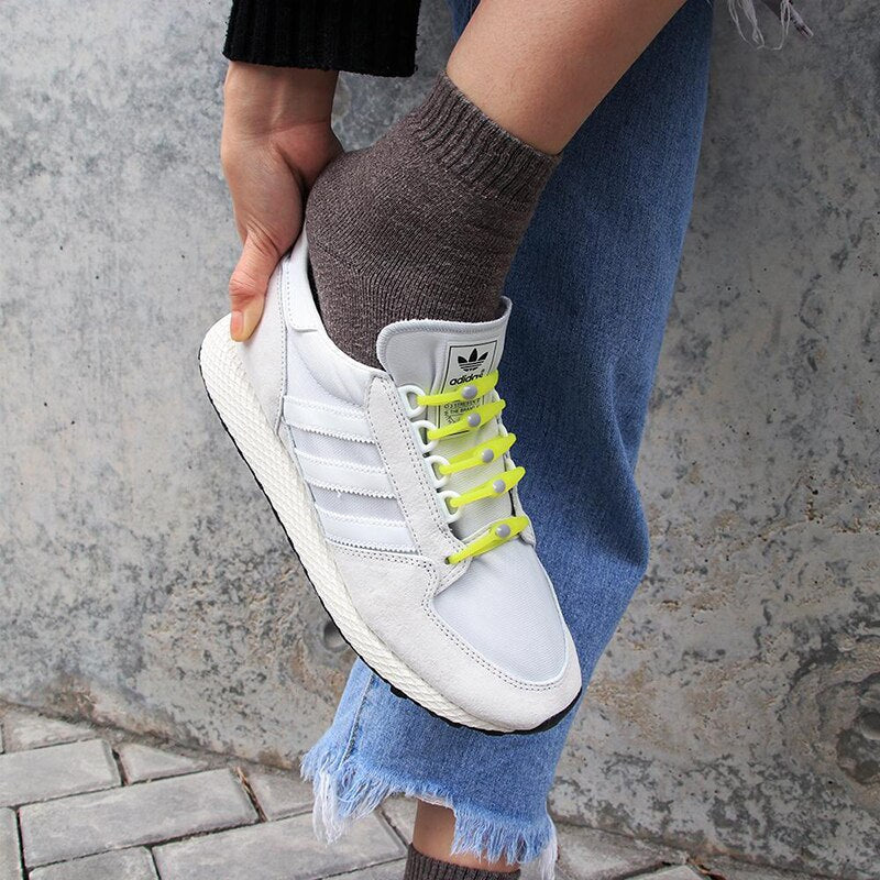 No-Tie Silicone Shoelaces (16 pieces/pack)