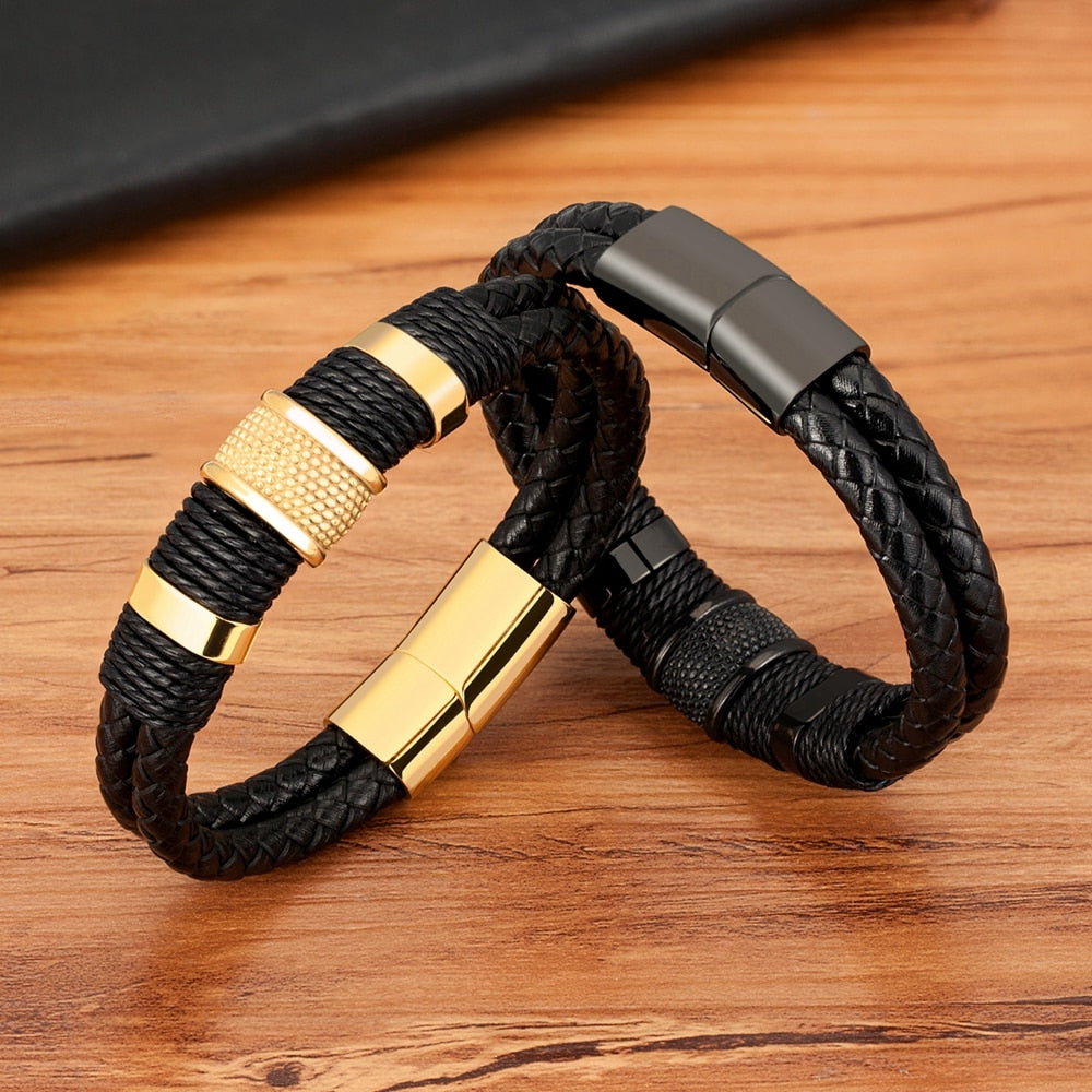 Woven Leather Style Bracelet