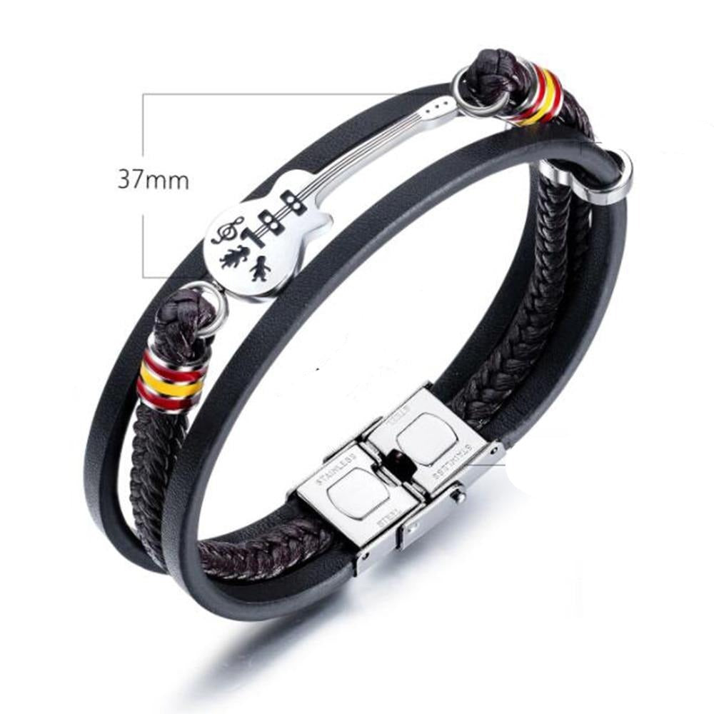 Limited Edition Guitar Leather Bracelet