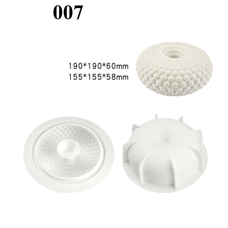 3D Silicone Dessert Molds