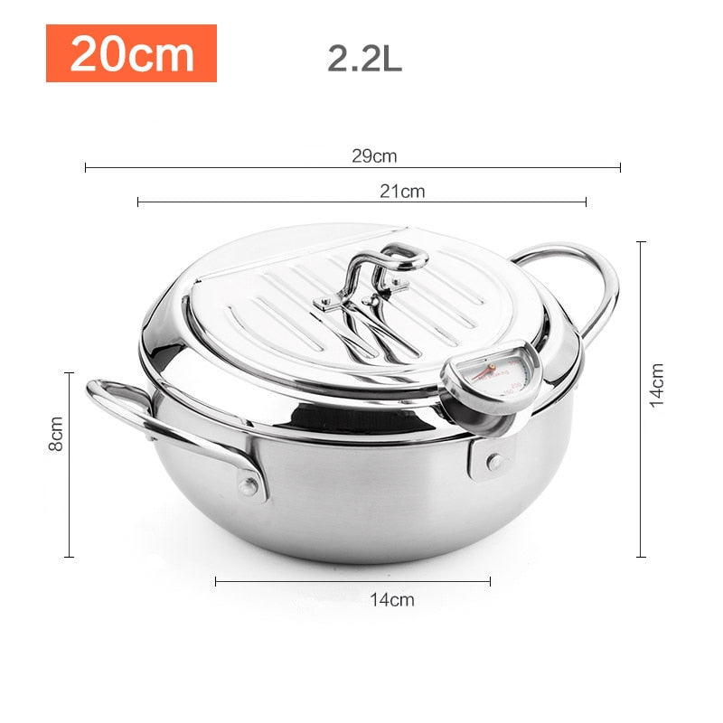 Stainless steel deep fryer