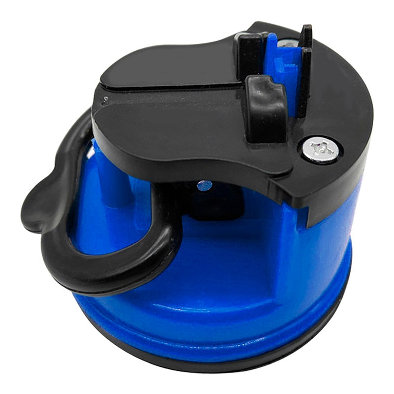 Suction cup knife sharpener
