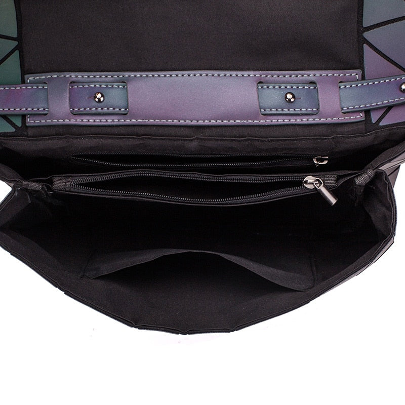 Geometric Luminous Crossbody Bag