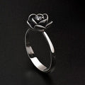 BLACK DAHLIA FLOWERY RING