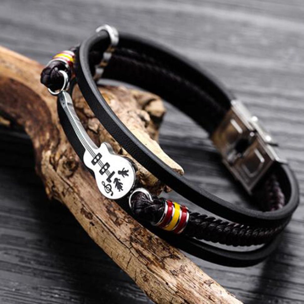 Limited Edition Guitar Leather Bracelet