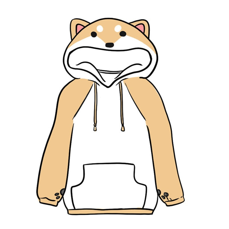 Shiba Inu-hund tegneseriehettegenser