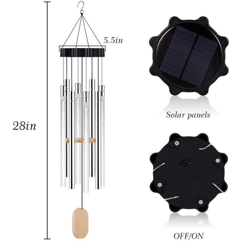 Solar Powered Musical Wind Chimes