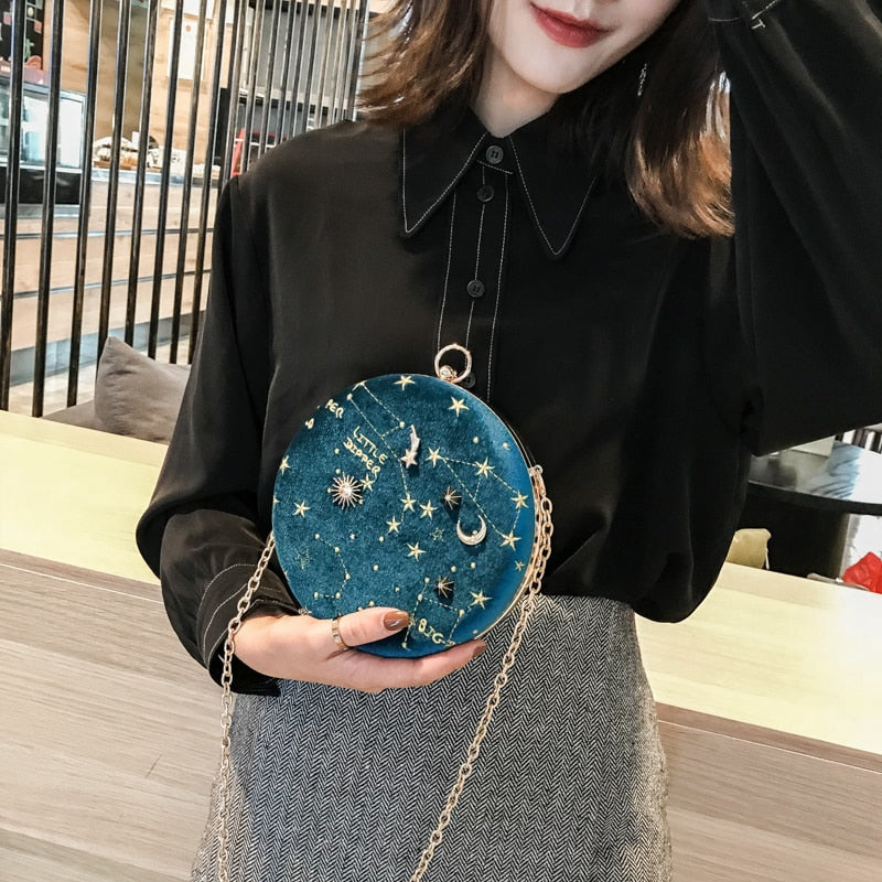 Zodiac Sign Velvet Bag