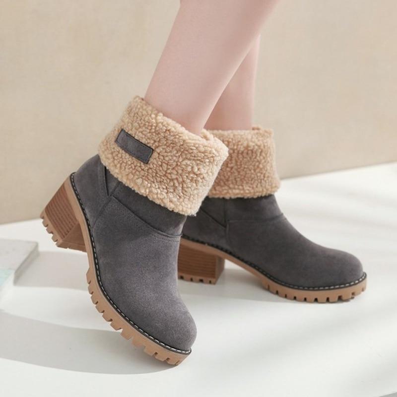 Winter Fur Warm Snow Boots