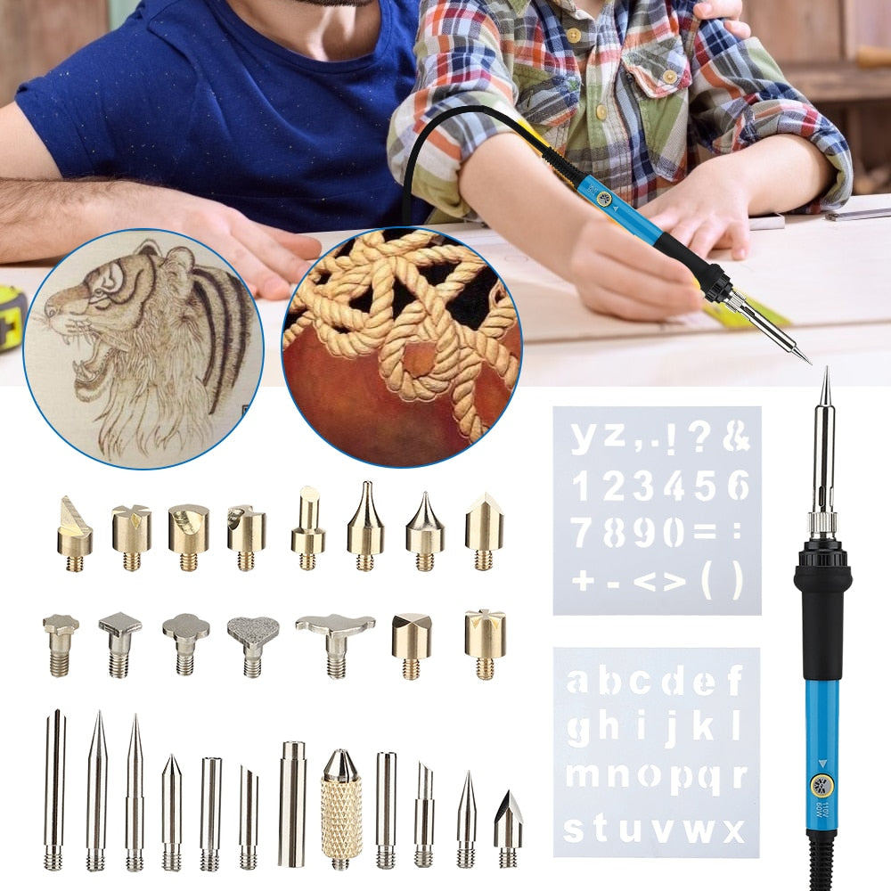 Wood Burning Pyrography Kit