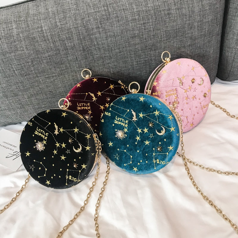 Zodiac Sign Velvet Bag