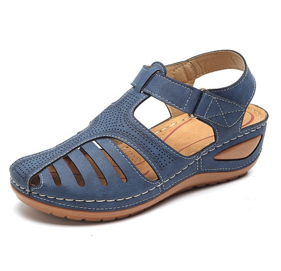 Leather Retro Orthopedic Sandals