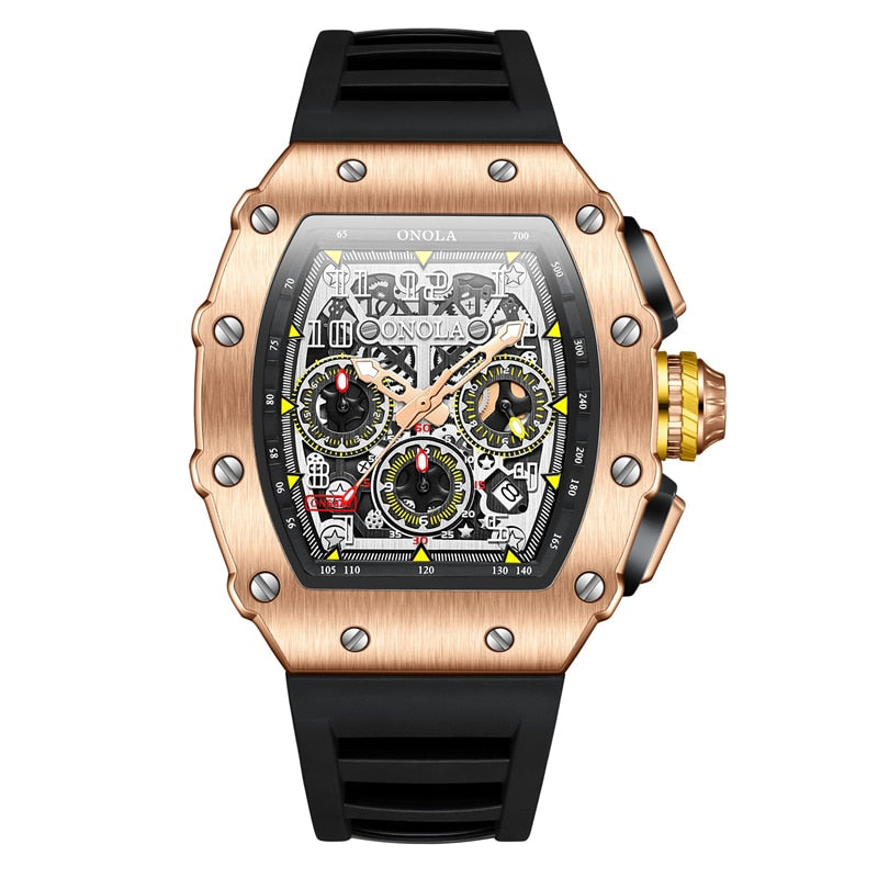 Men's Luminous Tonneau Watch