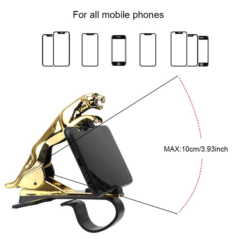Leopard Biltelefonholder