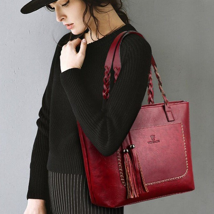 Leather Shoulder Bag for women