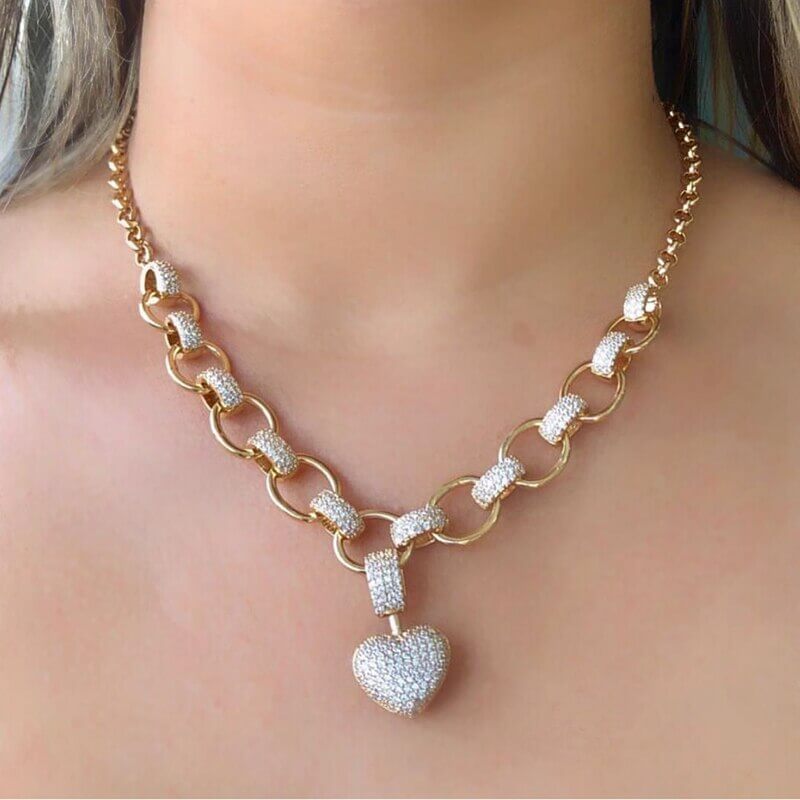 Heart Zirconia Necklace