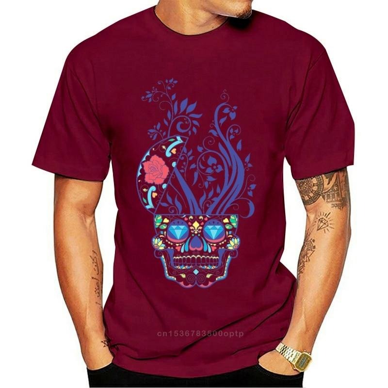 Skull Lust Rose grafisk T-skjorte