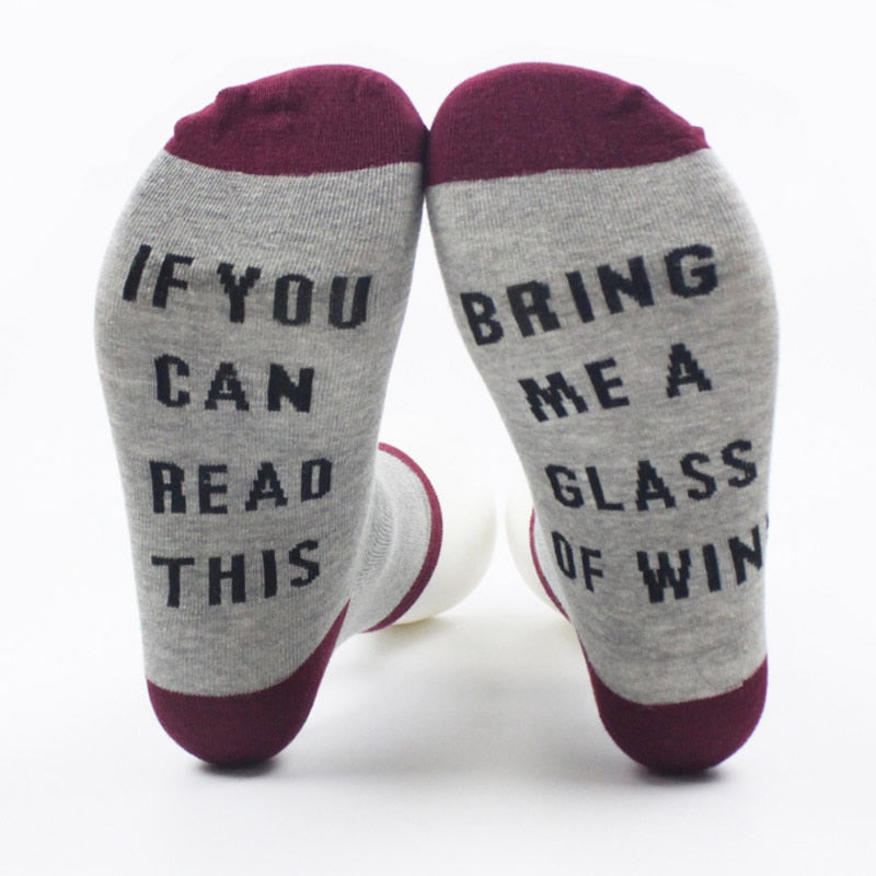 Bring Me Wine Socks