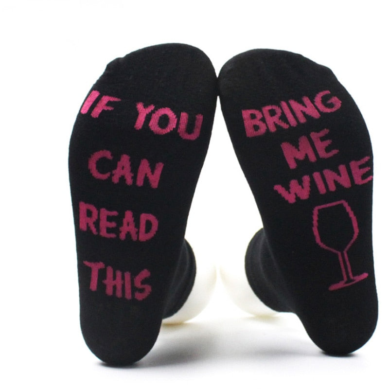 Bring Me Wine Socks