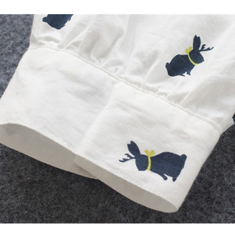 Bunny - The rabbit-print shirt dress