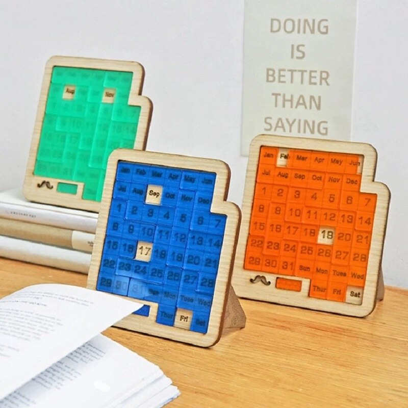 Daily Calendar Wooden Puzzle