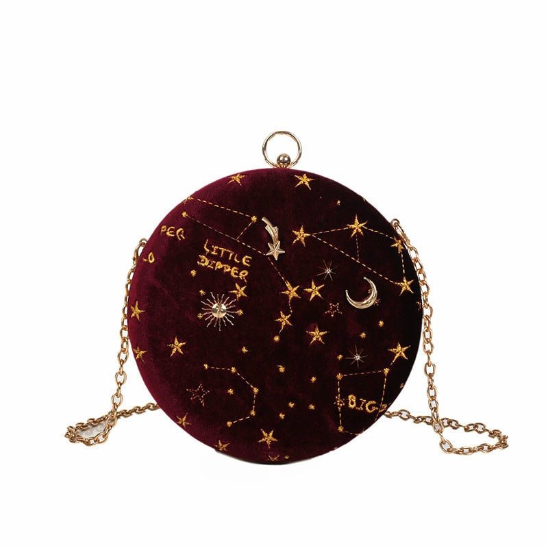 Zodiac Sign Velvet Bag