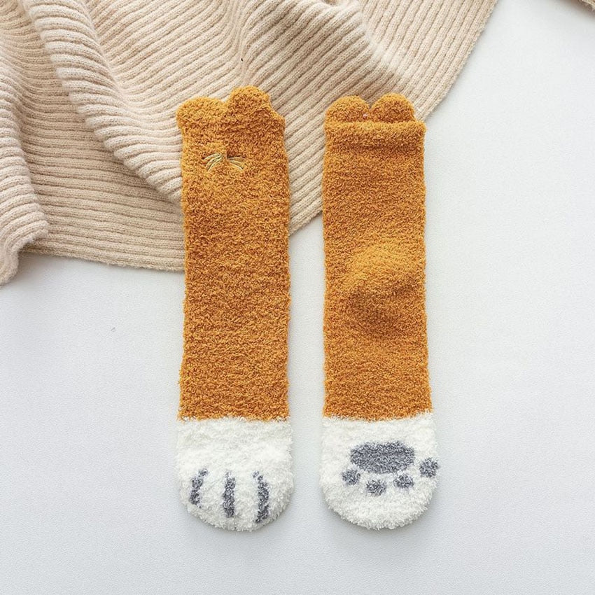 Fluffy Paw Socks