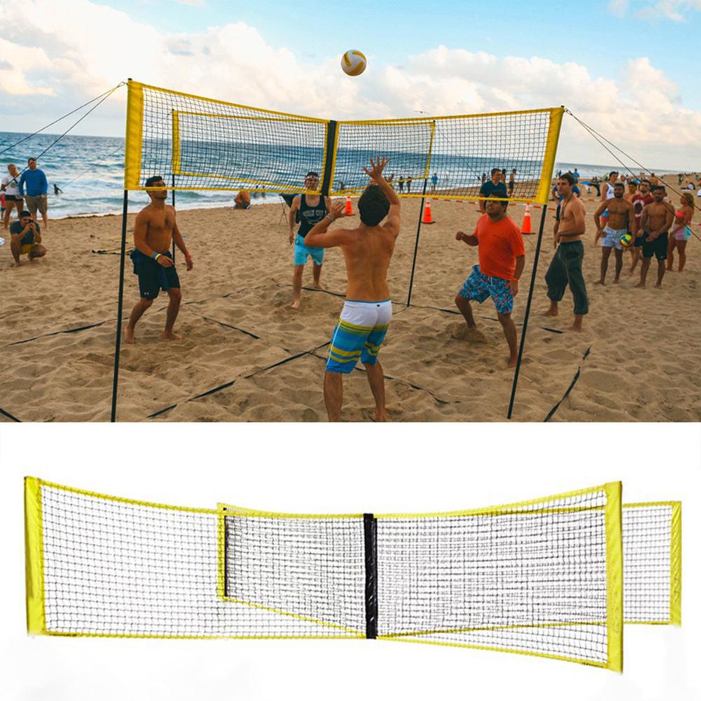 Four-sided Cross Volleyball Net