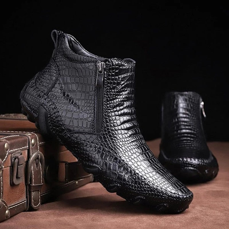 Cow Leather Chelsea Boots