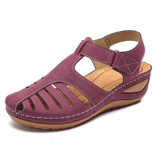Leather Retro Orthopedic Sandals