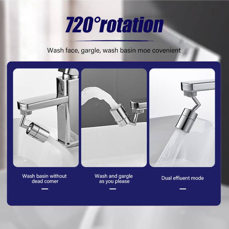 Universal splash filter tap