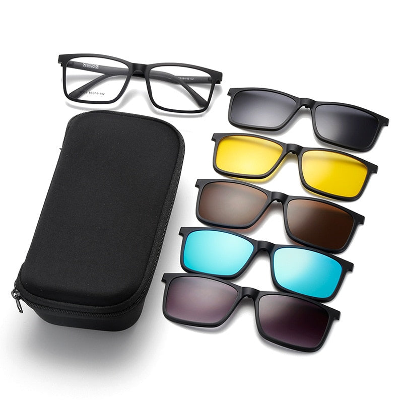Sunglasses with Multiple Clips
